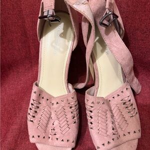 Pink Woven Women's Shoes